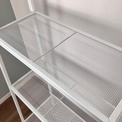 【美品】IKEA オープンラック　シェルフ　白　棚の画像
