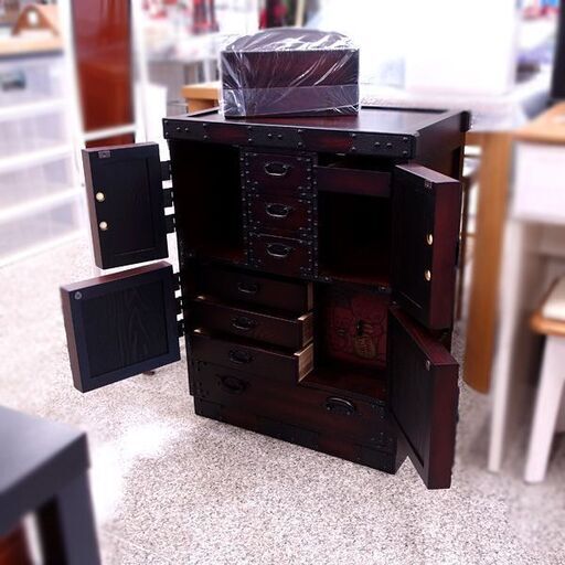 0220548654★周月工房 からくり箪笥 S-202 時代カラクリタンス 12隠 説明書付き  中古品 