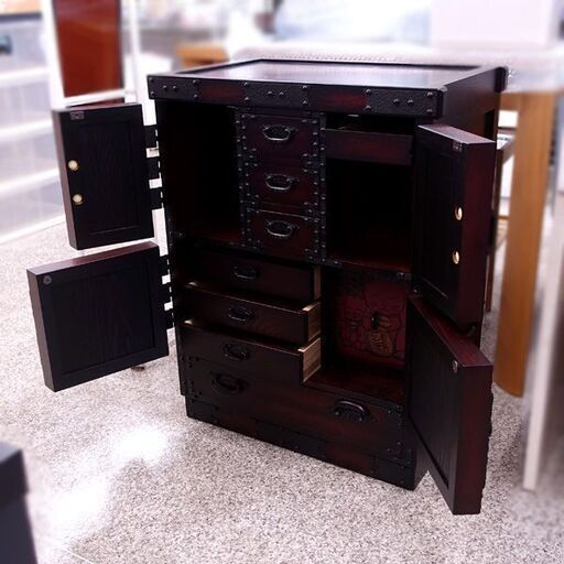 0220548654★周月工房 からくり箪笥 S-202 時代カラクリタンス 12隠 説明書付き  中古品 