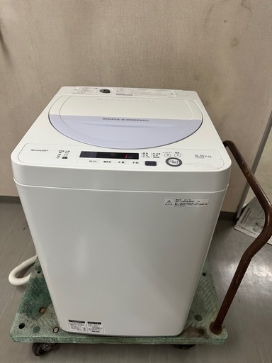 【中古品】【稼働確認済み】洗濯機 シャープ SHARP 5.5kg 2017年製  ES-GE5A