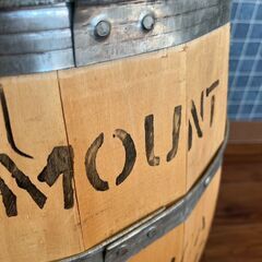 【引き取り限定】 ブルーマウンテン コーヒー木樽 蓋付き インテリア コーヒー 木樽 ガーデニングの画像