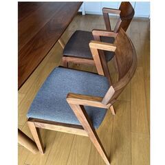 【葉山家具】天然木ダイニングチェア　４脚セットの画像