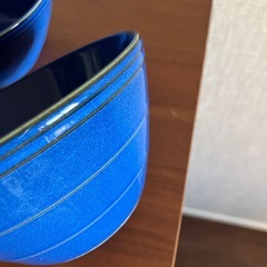 ブルーと白のボウル ペアセットの画像