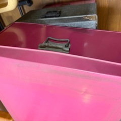 昭和レトロ　ブリキ　収納ケースの画像