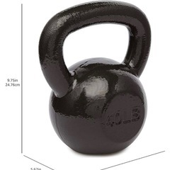 【ダンベル】【ケトルベル18kg40ポンド】クリーニング済み【管理番号0213】知の画像