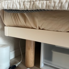 無印ベット(下の収納ケース4つ付)の画像