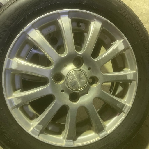 値段交渉あり。車検用等でどうですか！社外ホイール14インチ41/2J