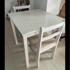 【定価17,990円】LOWYA ダイニングテーブルセット 二人用の画像