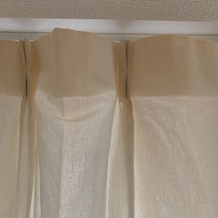 無印良品　コットン生地カーテン6枚の画像