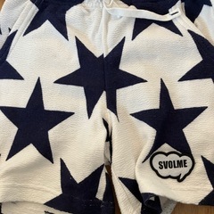 スボルメ　パイル星柄ジップパーカーセットアップ　綿100% サイズ90の画像