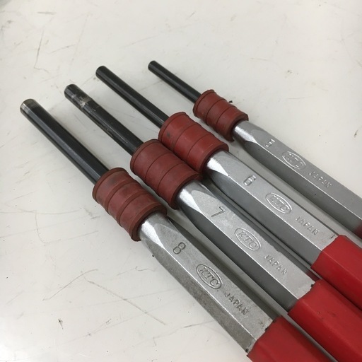 【中古】【店頭引取限定】KTC ノックピンポンチセット PK8 8本組 2mm-8mm 6,380円
