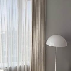 遮光カーテン　1枚　一級遮光　アイボリー 厚手 防寒 断熱の画像