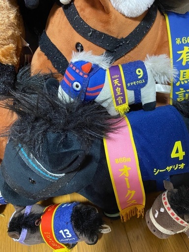 【決まりました】‼️他品掲載中‼️　競馬　ぬいぐるみ JRA まとめ　毛玉　汚れ　破れ有り　ディープインパクト　ゴールドシップ　コントレイル　アーモンドアイ　ウオッカ　ダイワスカーレット　等　おもちゃ　バラ売り不可