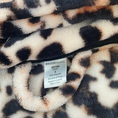 着る毛布　ガウン　バスローブ　ヒョウ柄　レオパードの画像