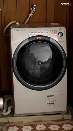 【19日最終】SHARP ドラム式洗濯機 ES-S7C-WR 7.0kg