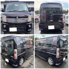 🉐H23スズキエブリィワゴンPZターボスペシャル2WD４速AT車検9/9/28まで13.1万kmフルセグナビBluetoothバックカメラETC両側電動スライドドアの画像