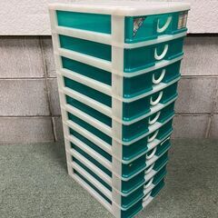 10段 書類ケース 収納ケース 小物収納 プラスチック製 幅25cm×奥行36cm×高さ69cmの画像