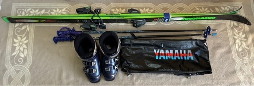 ★セット★ROSSIGNOL ロシニョール スキーセット R6000 BASE・板・ビンディング・ブーツ・ポール・YAMAHAバッグ 一式セット・長さ180cm・ブーツ24.5〜25.5cm