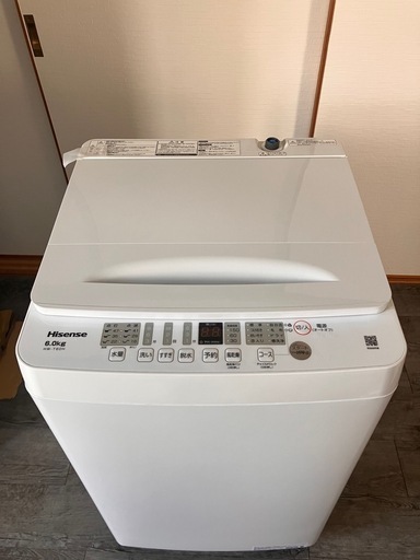 【美品】ハイセンス6.0kg 洗濯機　HW-T60H