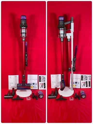 ダイソン ①  SV15 V11 純正スタンド収納　長さ違う２本のパイプ　２タイプヘッドから選択　新品交換用フィルター　フルパーツ