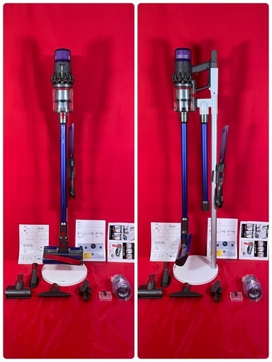 ダイソン ② SV15 V11 純正スタンド収納　長さ違う２本のパイプ　２タイプヘッドから選択　新品交換用フィルター　フルパーツ