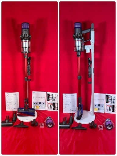 ダイソン ③ SV15 V11 純正スタンド収納　新品伸縮式パイプ　２タイプヘッドから選択　新品交換用フィルター　パーツフルセット
