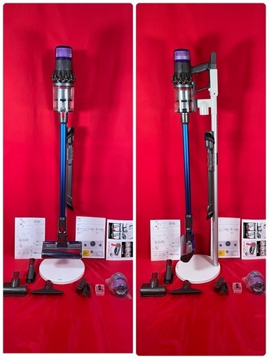 ダイソン⑤SV14 V11 純正スタンド収納　新品ブルーパイプ　２ヘッドから選択　補強型トリガー　新品交換フィルター　フルパーツ