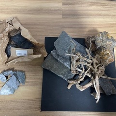 水槽用品　流木・石などの画像