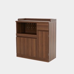 LOWYA（ロウヤ）食器棚 レンジ台 ミドルタイプ コンセント付きの画像