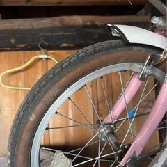 子供用自転車 16インチ Lupinus kids ピンク 籐風カゴ おしゃれの画像