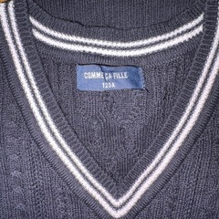 コムサ　ベスト　
120と130の2枚の画像