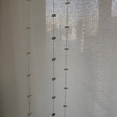 ニトリ レースカーテン ミーティア 100×188 2枚セットの画像