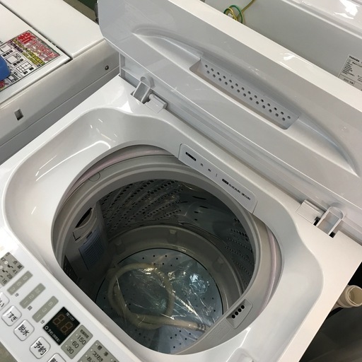 ジャングルジャングル貝塚店　洗濯機　ハイセンス　白　ホワイト　6.0kg  立体シャワー水流　ステンレス槽　使いやすい　ローダウン設計
