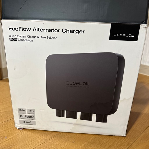 未使用品　EcoFlow オルタネーターチャージャー 800W Alternator Charger 高速走行充電 エコフロー 充電器