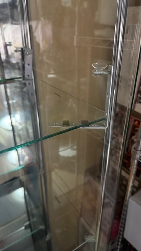 【引渡済】不二貿易　ガラスコレクションケース　2台