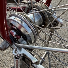 【整備士による点検済み】　☆前後良品中古タイヤ☆   27インチ通学向け自転車　防犯登録料込価格︎‼︎の画像