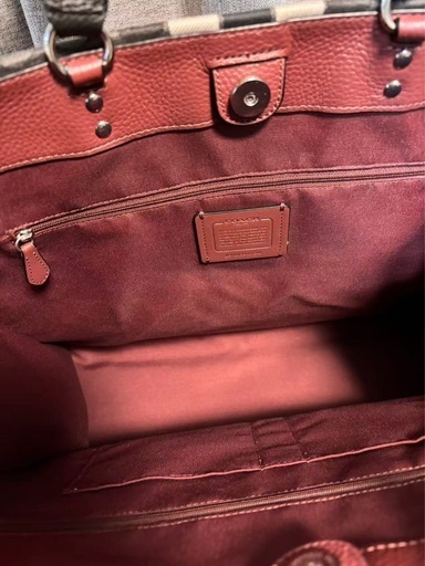 Coach ハンドバッグ グレー ブラック