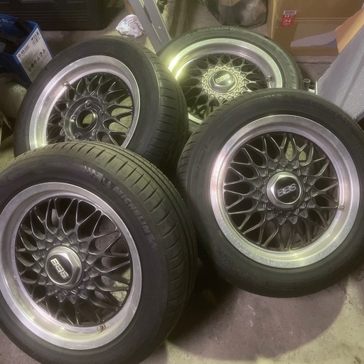 値下げ交渉あり。当時物メッシュBBS15インチ6.5J 114.3