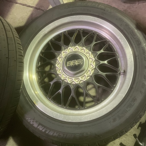 値下げ交渉あり。当時物メッシュBBS15インチ6.5J 114.3