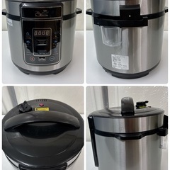 S249 ⭐ 美品 ショップジャパン プレッシャーキングプロ 電気圧力鍋 炊飯器 無水調理 蒸し料理 SC-30SA-J01 ⭐ 動作確認済 ⭐ クリーニング済の画像