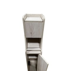 スリム収納ラック 木目調 トイレ収納／隙間収納棚 ナチュラルの画像