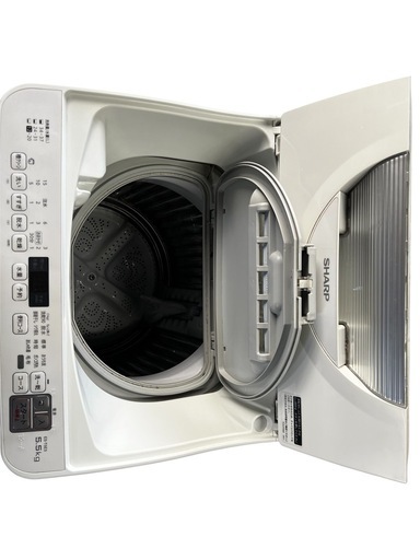 SHARP 全自動洗濯機 5.5kg ES-T5E5 2018年製 ホワイト