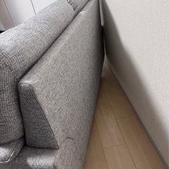 【ニトリ】2人用布張りソファ（キャッツ3 GY）の画像