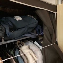 無料　ハンガーラック　布掛けの画像