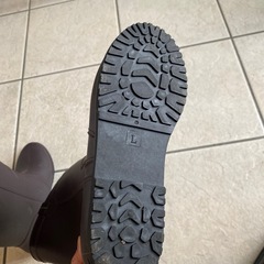 レインブーツ　ブラウン　Lサイズの画像