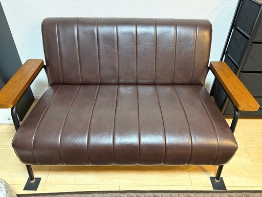 SALE！ マルキタ家具購入 2.5人掛け ソファー スエードタッチ 布製 