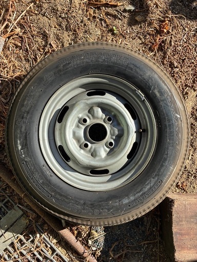 旧車  当時物13インチ鉄チンホイール 5本セット