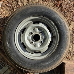 旧車  当時物13インチ鉄チンホイール 5本セットの画像