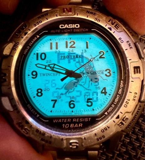 値段相談あり‼️CASIO PROTREK PRT-501J（1375）TWIN SENSOR 動作品 
