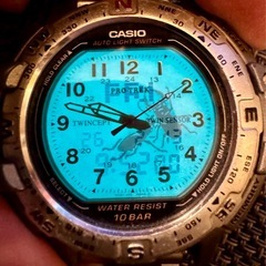 希望金額メッセージ下さい‼️早い者勝ち‼️CASIO PROTREK PRT-501J（1375）TWIN SENSOR 動作品の画像
